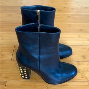 Michael Kors Black Leather Booties
